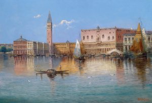 Venedig Acqua Alta by Karl Kaufmann Oil Painting
