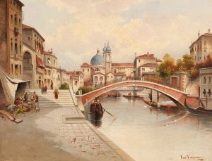 Venetian Motif II by Karl Kaufmann Oil Painting