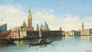 Venetian Scene II by Karl Kaufmann Oil Painting