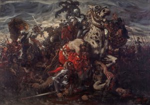 The Battle of Pavia by Karl Ludwig Hassmann Oil Painting