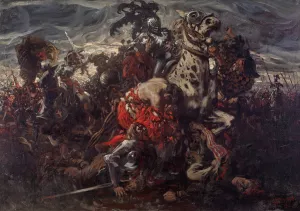 The Battle of Pavia by Karl Ludwig Hassmann Oil Painting
