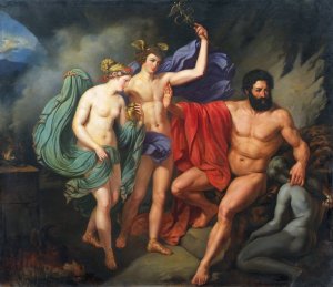Prometheus by Karl Mayer Oil Painting
