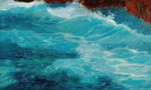 The surge in Lacroma by Karl Mediz Oil Painting