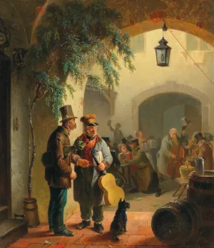 Zu spat! by Karl Naumann Oil Painting