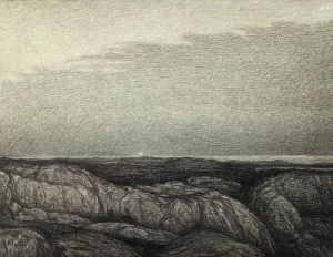 Evening at the Vantage Point by Karl Nordstrom Oil Painting