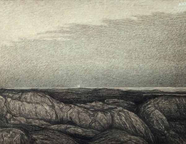 Evening at the Vantage Point  by Karl Nordstrom - Hand-Painted Oil Painting Reproduction