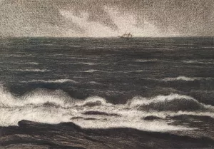 The North Sea by Karl Nordstrom Oil Painting
