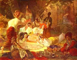 Fountain in Bakhchi-Sarai Oil painting by Karl Pavlovich Brulloff