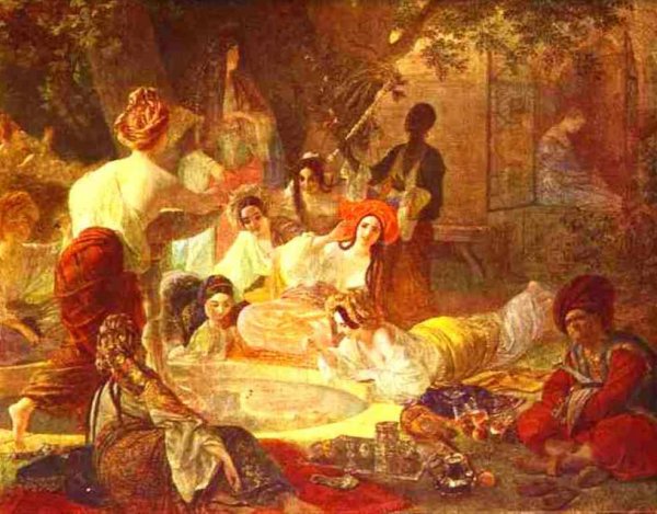 Main Product Photo of Fountain in Bakhchi-Sarai Painting by Karl Pavlovich Brulloff