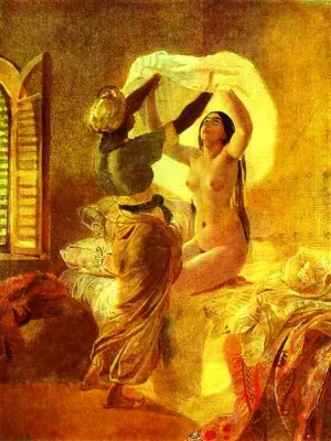 In a Harem painting by Karl Pavlovich Brulloff