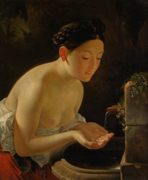 Italian Morning Oil painting by Karl Pavlovich Brulloff