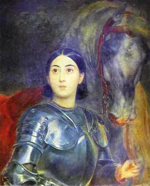 Juliet Tittoni as Jeanna D'Ark by Karl Pavlovich Brulloff Oil Painting