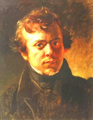 Portrait of A. M. Gornostaev by Karl Pavlovich Brulloff Oil Painting