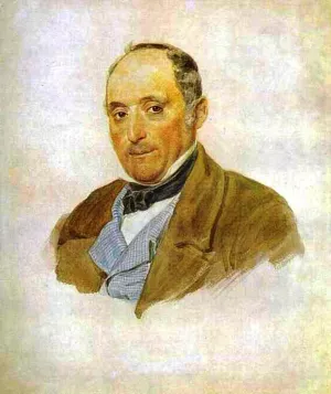Portrait of a Man from the Tittoni's family Oil painting by Karl Pavlovich Brulloff