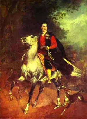 Portrait of A. N. Demidov, Prince of San-Donato. Unfinished painting by Karl Pavlovich Brulloff