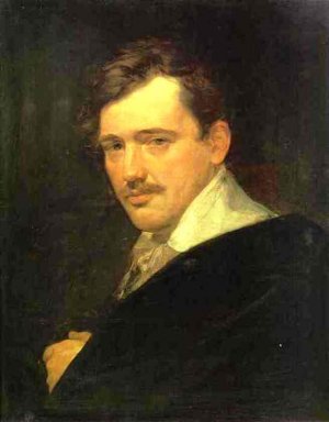 Portrait of A. N. Lvov Oil painting by Karl Pavlovich Brulloff