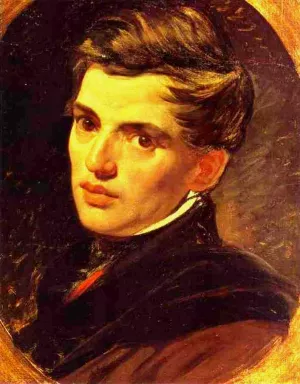 Portrait of Alexander Bruloff by Karl Pavlovich Brulloff - Oil Painting Reproduction