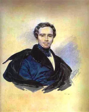 Portrait of F. F. Golytzin Oil painting by Karl Pavlovich Brulloff