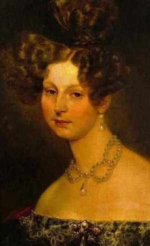 Portrait of Grand Duchess Elena Pavlovna by Karl Pavlovich Brulloff Oil Painting