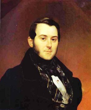 Portrait of I. A. Beck by Karl Pavlovich Brulloff Oil Painting