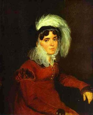 Portrait of M. A. Kikina by Karl Pavlovich Brulloff Oil Painting