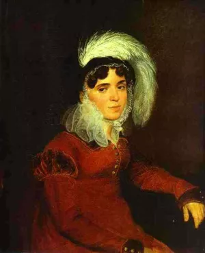 Portrait of M. A. Kikina Oil painting by Karl Pavlovich Brulloff