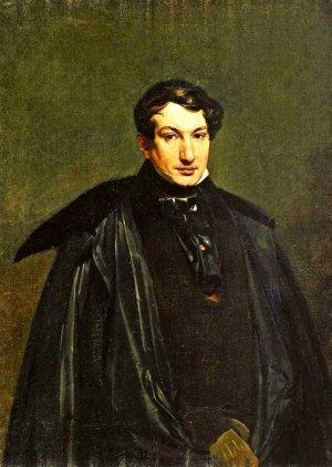 Portrait of P. V. Kukolnic Oil painting by Karl Pavlovich Brulloff