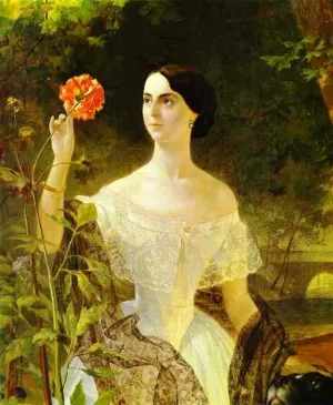 Portrait of S. A. Bobrinsky by Karl Pavlovich Brulloff Oil Painting