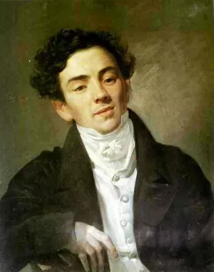 Portrait of the Actor A.N. Ramazanov Oil painting by Karl Pavlovich Brulloff