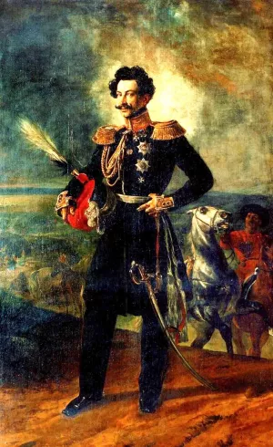 Portrait of V. A. Perovsky by Karl Pavlovich Brulloff Oil Painting