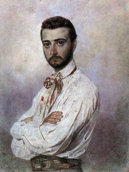Main Product Photo of Portrait of Vicenzo Tittoni Painting by Karl Pavlovich Brulloff