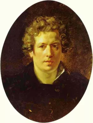Self Portrait II by Karl Pavlovich Brulloff Oil Painting