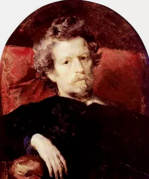 Self Portrait Oil painting by Karl Pavlovich Brulloff