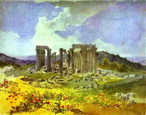 Temple of Apollo in Phigalia Oil painting by Karl Pavlovich Brulloff