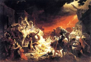 The Last Day of Pompeii painting by Karl Pavlovich Brulloff