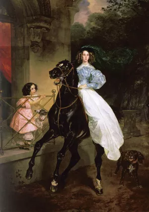 The Rider painting by Karl Pavlovich Brulloff