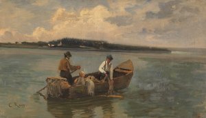 Chiemseefischer by Karl Raupp Oil Painting