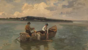 Chiemseefischer by Karl Raupp Oil Painting