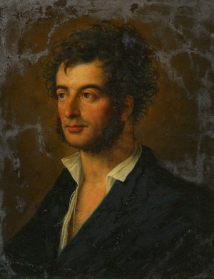 Selbstbildnis by Karl Russ Oil Painting