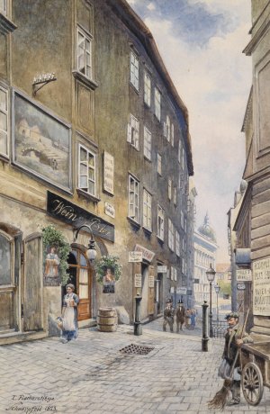 Fischerstiege by Karl Schnorpfeil Oil Painting