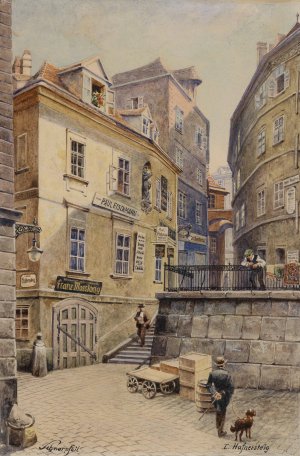 Hafnersteig by Karl Schnorpfeil Oil Painting