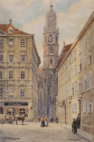 Maria am Gestade by Karl Schnorpfeil Oil Painting