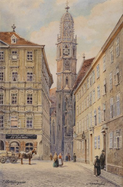Maria am Gestade by Karl Schnorpfeil - Hand-Painted Oil Painting Reproduction