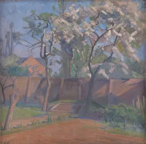 Forar i haven by Karl Schou Oil Painting