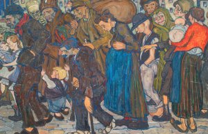 Die Ausgestosenen by Karl Suschnik Oil Painting