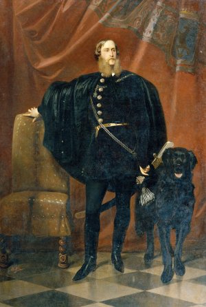 Janos Graf Palffy ab Erdod by Karl Theodor Von Piloty Oil Painting