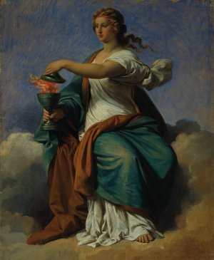 Allegorie Der Selbstbeherrschung by Karl Von Blaas Oil Painting