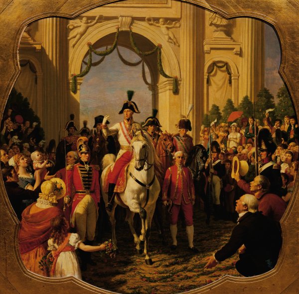 Main Product Photo of Der Einzug des Kaisers Franz I.  Painting by Karl Von Blaas