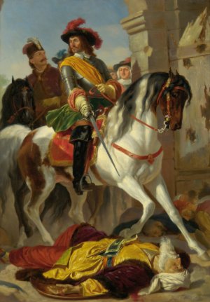 Die Ersturmung von Ofen 1686 by Karl Von Blaas Oil Painting