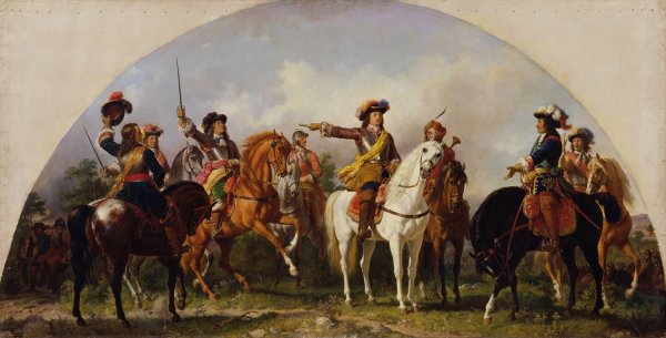 Main Product Photo of Die Schlacht bei St. Gotthard 1664  Painting by Karl Von Blaas